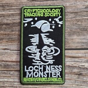 Loch Ness Monster Cryptozoology Embroidered Iron on Patch